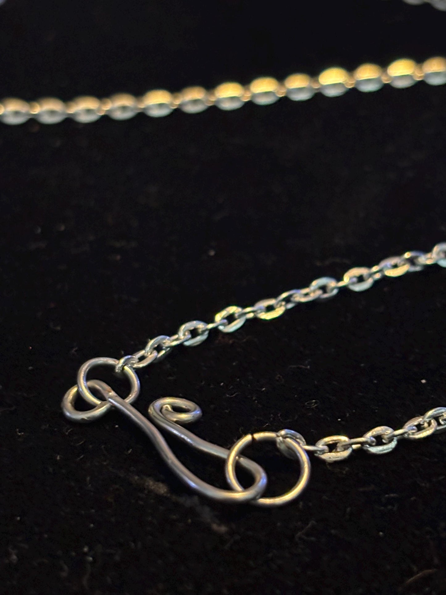 Spider Wire Wrapped Necklace.