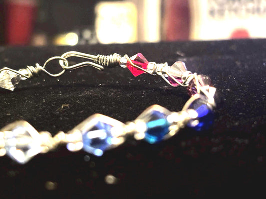 Handmade Crystal Bangle