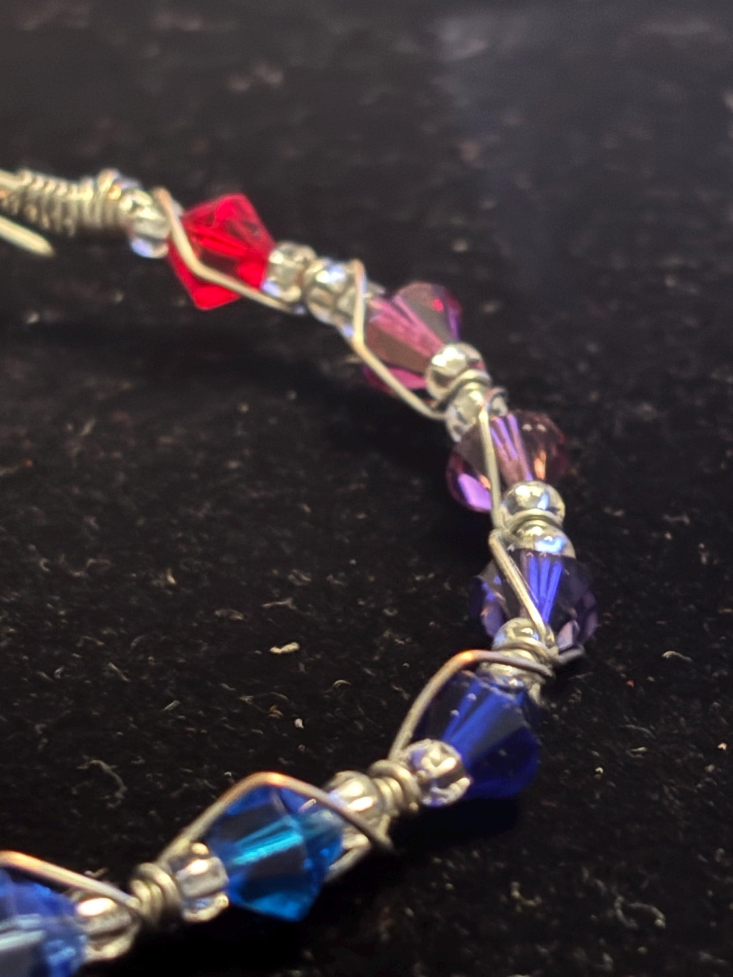 Handmade Crystal Bangle
