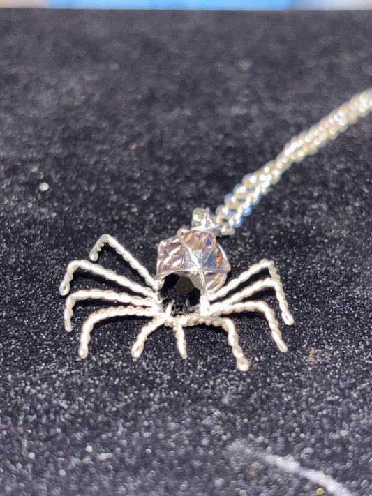 Spider Wire Wrapped Necklace.
