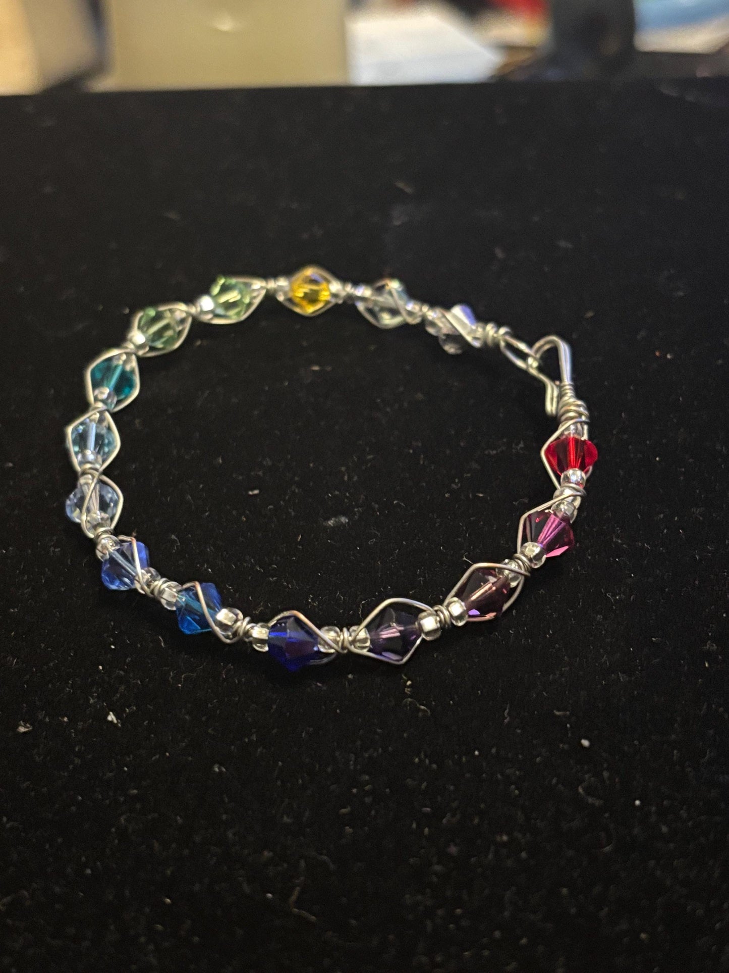 Handmade Crystal Bangle